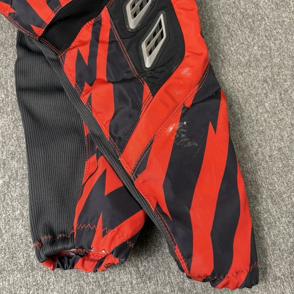 Fly Racing Kinetic Pants Mens 34 Red Black Motocross MX Off Road Polyester - Picture 14 of 16